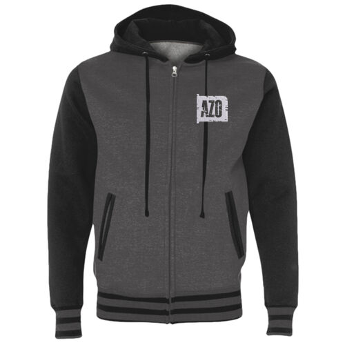 Unisex Heavyweight Varsity Full-Zip Hooded Sweatshirt Thumbnail