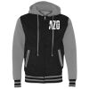 Unisex Heavyweight Varsity Full-Zip Hooded Sweatshirt Thumbnail
